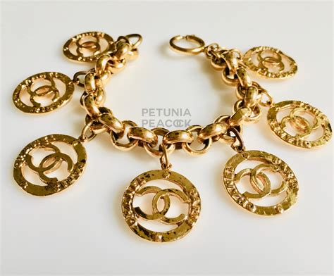 vintage chanel gold bracelet|authentic Chanel bracelet.